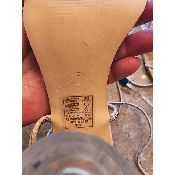 Azalea Wang Deena strappy gladiator heel in nude size 7 - Picture 4 of 9